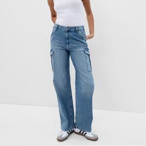 GAP Women's Mid Rise '90s Loose Cargo Jeans (NEW with tags on)